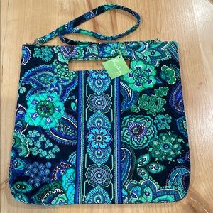 Vera Bradley Brand New w/tags, Floral Green and Blue Women's Tote